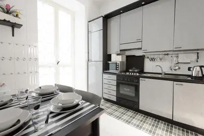 Cucina o angolo cottura di Varriale Apartaments 2,0 free parking for small cars only