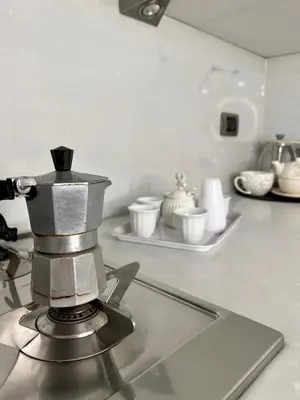 Set per la preparazione di tè e caffè presso Casa Vacanze Maridy