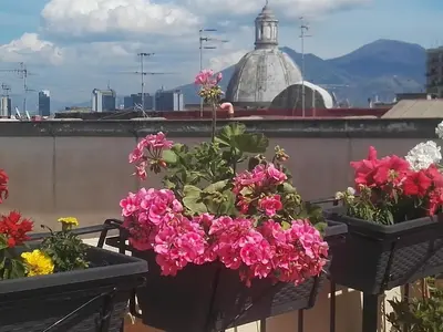 Vista generica sulle montagne o vista sulle montagne dall'interno del bed & breakfast