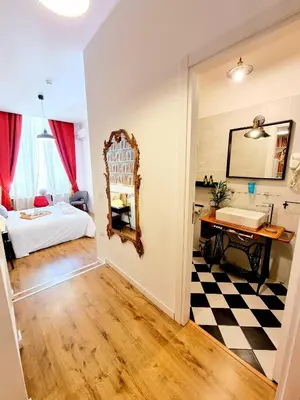 Letto o letti in una camera di Daily Napoli - Lungomare
