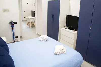 Letto o letti in una camera di Casa Massa