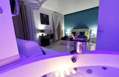 Area soggiorno di Maschio Angioino Suite