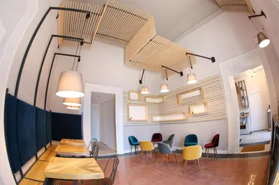 Area soggiorno di The Dante House by House In Naples