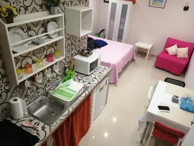 Cucina o angolo cottura di Il Rifugio di Pulcinella