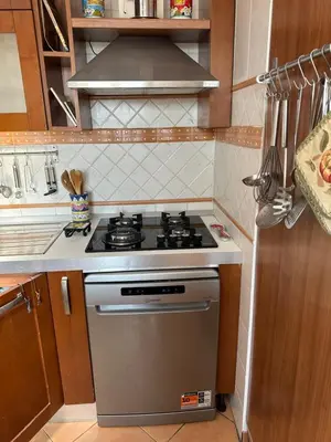Cucina o angolo cottura di A wonderful penthouse in Naples