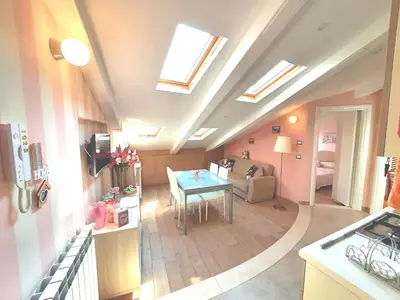 Cucina o angolo cottura di La Mansarda Bianca