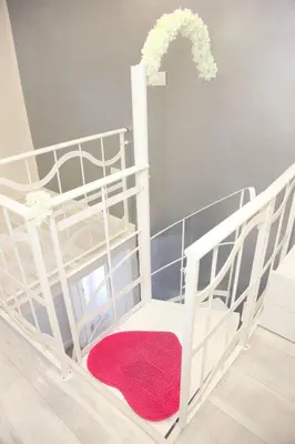 Letto o letti in una camera di Casa D'Amore