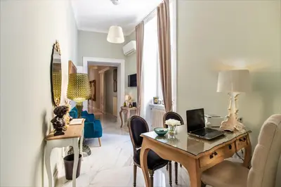 Area soggiorno di Macchiato Suites Boutique Guest House