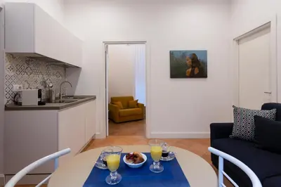 Area soggiorno di Eleonora Suites