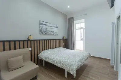 Letto o letti in una camera di Vomero House