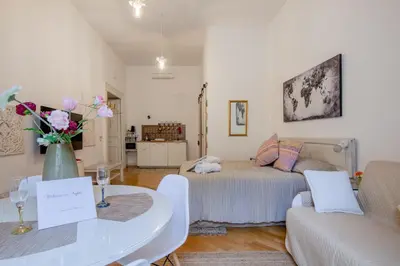 Area soggiorno di Museum Luxury Suites