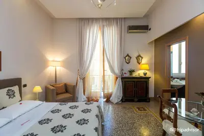 Letto o letti in una camera di B&B Orsini 46
