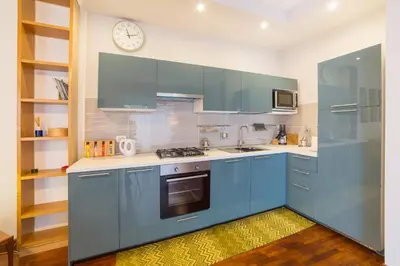 Cucina o angolo cottura di Naima Sea View Design Apartment By HouseinNaples