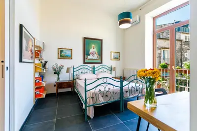 Letto o letti in una camera di Casa del Sole