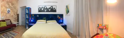 Letto o letti in una camera di aKasa di Flock