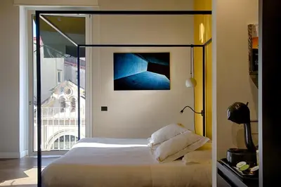 Letto o letti in una camera di Casa Pacifico Napoli