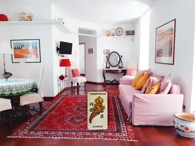 TV o dispositivi per l'intrattenimento presso Casa Vacanze Pizzofalcone 41b