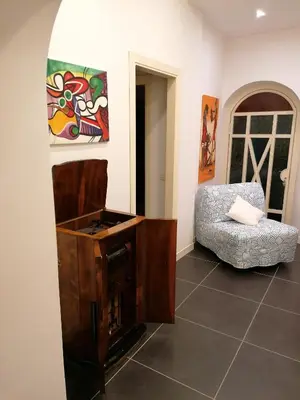 Area soggiorno di Casa Scialò Cuore di Napoli