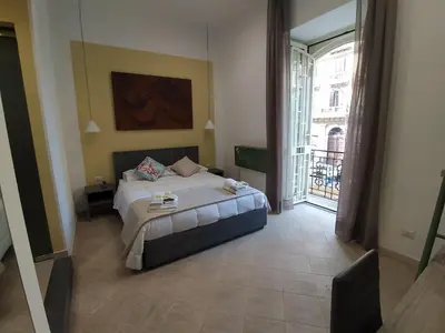 Letto o letti in una camera di La Casa di Halley