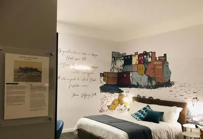 Letto o letti in una camera di Galleria Sanfelice