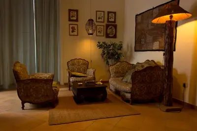 Area soggiorno di Dimora dei Giganti Apartment