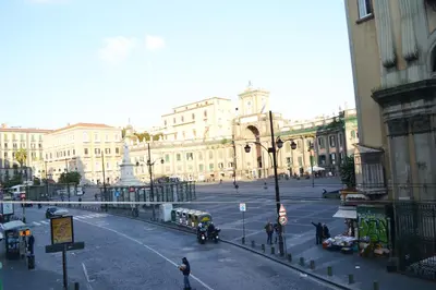Vista generica su Napoli o vista sulla città dall'interno della casa vacanze