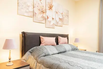 Letto o letti in una camera di Casa Esperanza