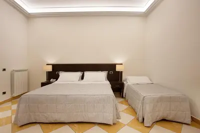 Letto o letti in una camera di Albergo del Golfo