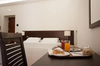 Letto o letti in una camera di Albergo del Golfo