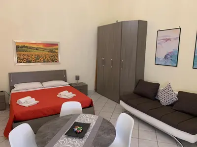 Letto o letti in una camera di Centro storico Napoli La casa di Ciro