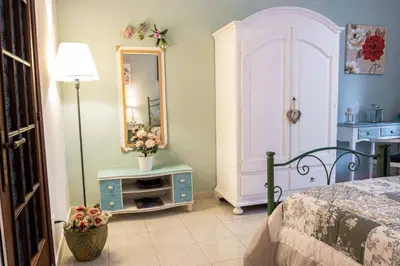 Letto o letti in una camera di Little house Camilla