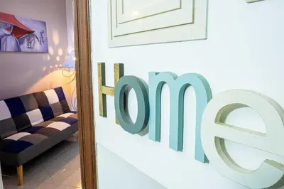 Area soggiorno di Little house Camilla