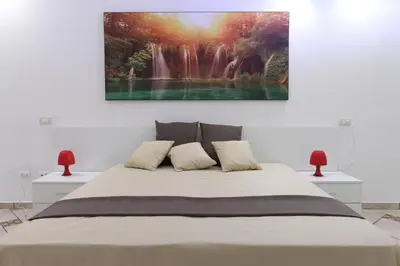 Letto o letti in una camera di Napoli Sea