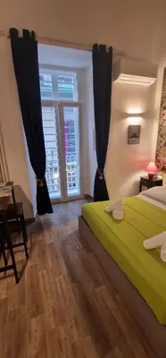 Letto o letti in una camera di Tribunali Platamon