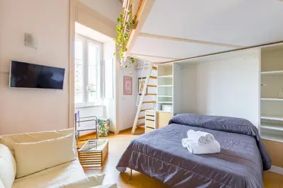 Letto o letti in una camera di Montemiletto a Panoramic Nest by Napoliapartments