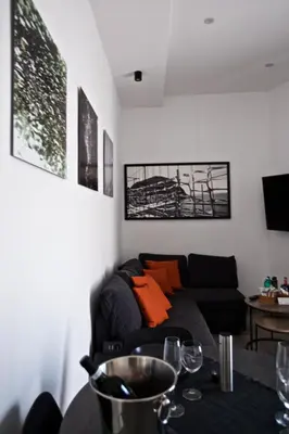 Area soggiorno di Scugnizzo Apartment Luxury Home