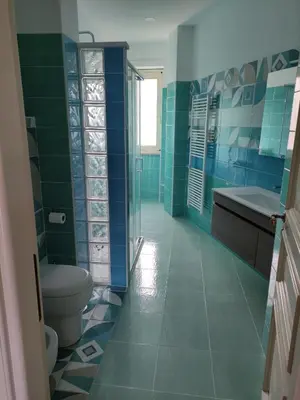 Bagno di New panoramic apartment - half way Center-Vomero district