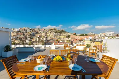 Balcone o terrazza di Poerio Rooftop Luxury apartament