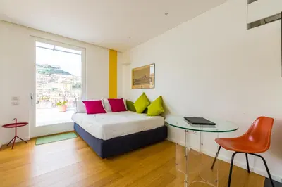 Area soggiorno di Seaview terrace 360°& elegant loft