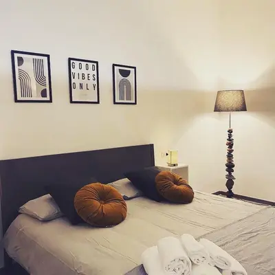 Letto o letti in una camera di Maison Silvia