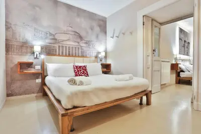 Letto o letti in una camera di Fate Foria Style House